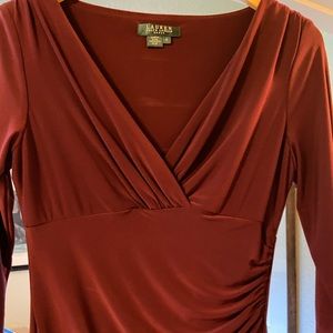 Ralph Lauren size 8 Burgundy colored dress